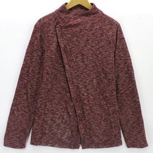 G.H Bass & Co. Cardigan Sweatshirt Off Center Full Zip Pockets Long Sleeve Sz XL